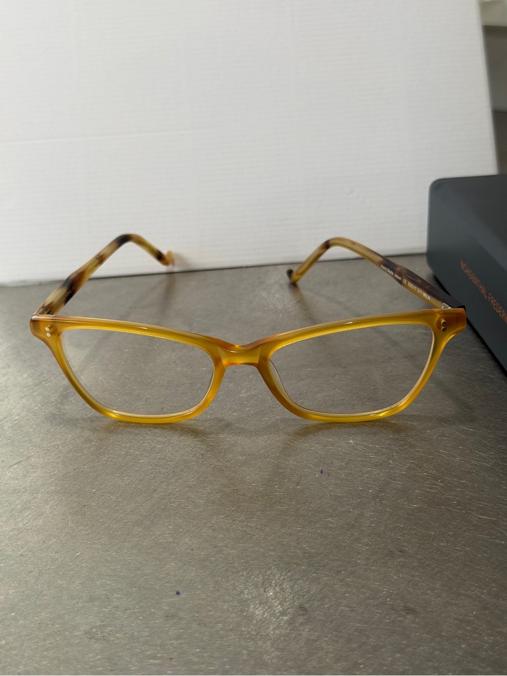 Morgenthal Mila Acetate Cat-Eye Rx Glasses | Matte Butterscotch/Tortoise Matte